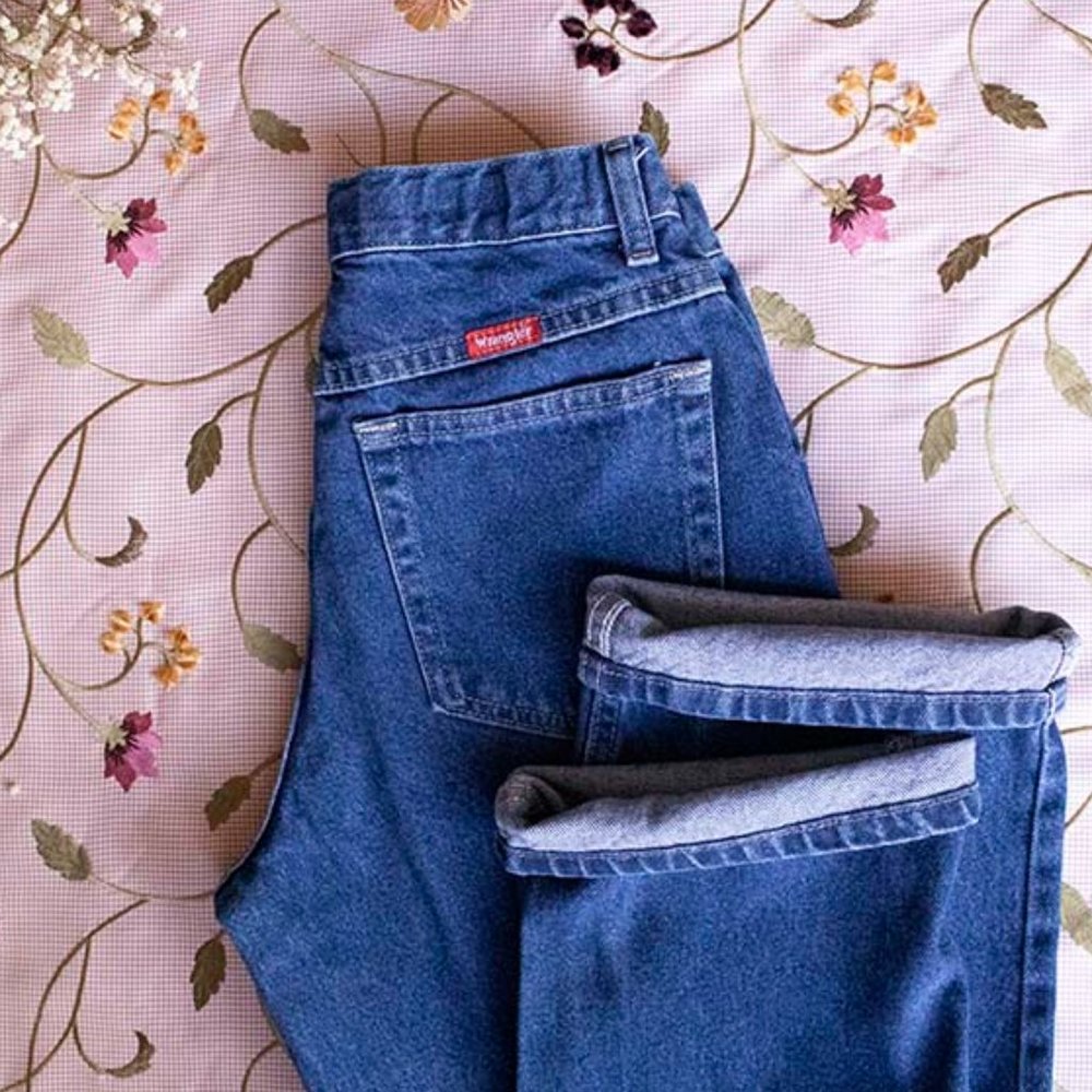 wrangler high rise jeans